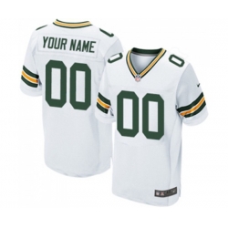 Green Bay Packers Customized Elite White Football Jersey