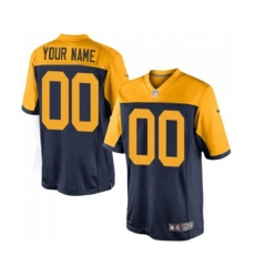 Green Bay Packers Customized Limited Navy Blue Alternate Football Jersey