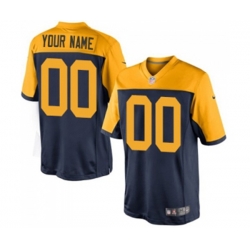 Green Bay Packers Customized Limited Navy Blue Alternate Football Jersey