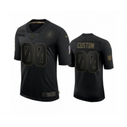 Dallas Cowboys Custom Black 2020 Salute to Service Limited Jersey