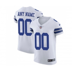 Dallas Cowboys Customized Elite White Football Jersey