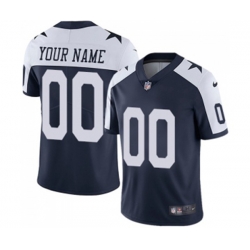 Dallas Cowboys Customized Navy Blue Throwback Alternate Vapor Untouchable Limited Player Football Jersey