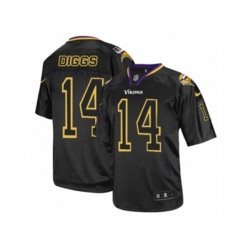 Minnesota Vikings #14 Stefon Diggs Limited Lights Out Black NFL Jersey