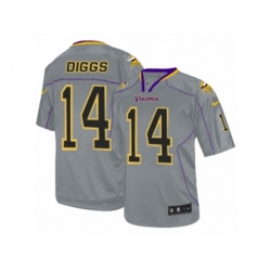Minnesota Vikings #14 Stefon Diggs Limited Lights Out Grey NFL Jersey