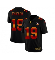 Minnesota Vikings #19 Adam Thielen Black Red Orange Stripe Vapor Limited NFL Jersey