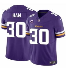Minnesota Vikings #30 C.J. Ham Purple 2024 F.U.S.E. With 4-Star C Vapor Untouchable Limited Stitched Jersey