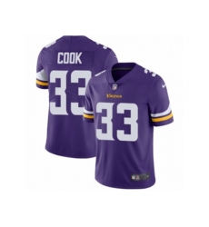 Minnesota Vikings #33 Dalvin Cook Vapor Untouchable Limited Purple Team Color NFL Jersey