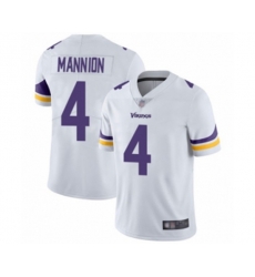 Minnesota Vikings #4 Sean Mannion White Vapor Untouchable Limited Player Football Jersey