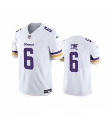 Minnesota Vikings #6 Lewis Cine White 2023 F.U.S.E. Vapor Untouchable Stitched Jersey