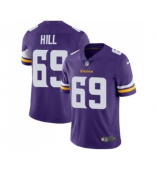 Minnesota Vikings #69 Rashod Hill Purple Team Color Vapor Untouchable Limited Player Football Jersey