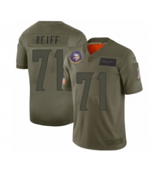 Minnesota Vikings #71 Riley Reiff Limited Camo 2019 Salute to Service Football Jersey