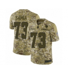 Minnesota Vikings #73 Dru Samia Limited Camo 2018 Salute to Service Football Jersey