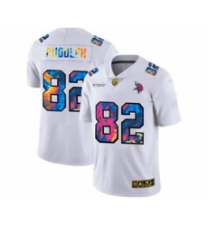 Minnesota Vikings #82 Kyle Rudolph White Multi-Color 2020 Football Crucial Catch Limited Football Jersey
