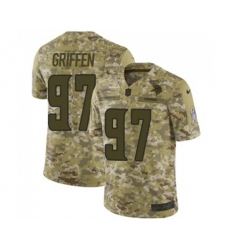 Minnesota Vikings #97 Everson Griffen Limited Camo 2018 Salute to Service Football Jersey