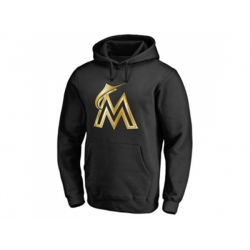 Miami Marlins Gold Collection Pullover Hoodie Black