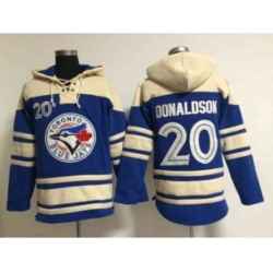 MLB Toronto Blue jays #20 donaldson blue Sawyer Hooded Sweatshirt jerseys