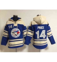 mlb toronto blue jays #14 price blue Hooded Sweatshirt jerseys