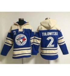 mlb toronto blue jays #2 tulowitzki blue Hooded Sweatshirt jerseys