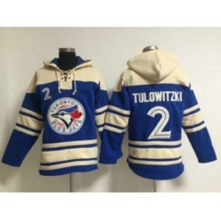 mlb toronto blue jays #2 tulowitzki blue Hooded Sweatshirt jerseys