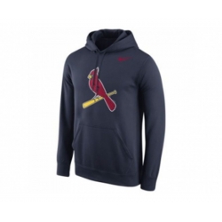 St.Louis Cardinals Nike Logo Performance Pullover Navy MLB Hoodie