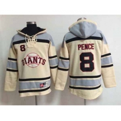 mlb jerseys san francisco giants #8 pence cream[pullover hooded sweatshirt]