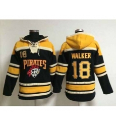 mlb jerseys pittsburgh pirates #18 walker black[pullover hooded sweatshirt]