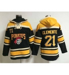 mlb jerseys pittsburgh pirates #21 clemente black[pullover hooded sweatshirt]