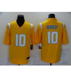 Los Angeles Chargers #10 Justin Herbert Nike 2021 Gold Inverted Legend Jersey
