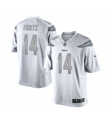 Los Angeles Chargers #14 Dan Fouts Limited White Platinum Football Jersey