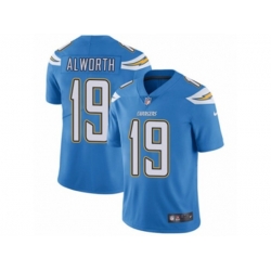 Los Angeles Chargers #19 Lance Alworth Vapor Untouchable Limited Electric Blue Alternate NFL Jersey