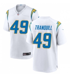 Los Angeles Chargers #49 Drue Tranquill Nike White Vapor Limited Jersey