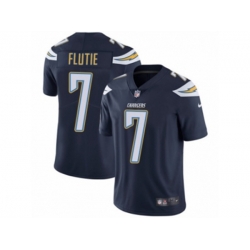 Los Angeles Chargers #7 Doug Flutie Vapor Untouchable Limited Navy Blue Team Color NFL Jersey