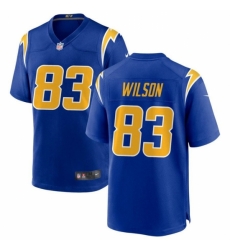 Los Angeles Chargers #83 Pokey Wilson Royal Stitched Game Jersey