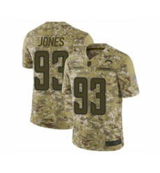 Los Angeles Chargers #93 Justin Jones Limited Camo 2018 Salute to Service Football Jersey