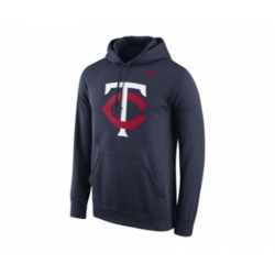 Minnesota Twins Nike Logo Performance Pullover Navy MLB Hoodie