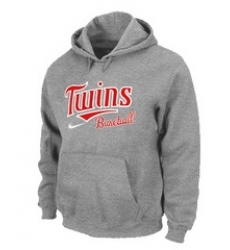 Minnesota Twins Pullover Hoodie Grey