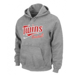 Minnesota Twins Pullover Hoodie Grey