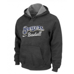 Milwaukee Brewers Pullover Hoodie D.Grey
