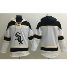 Chicago White Sox Blank White Sawyer Hooded Sweatshirt Baseball Hoodie