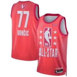 2022 All Star 77 Luka Doncic Maroon Basketball Jersey 2022 All Star 77 Luka Doncic Maroon Basketball Jersey