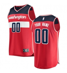 Washington Wizards Fanatics Branded Red Fast Break Custom Replica Jersey - Icon Edition