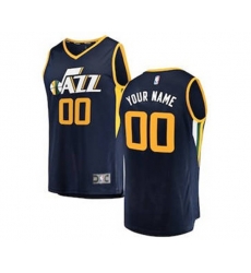 Utah Jazz Navy Custom Basketball Jersey - Icon Edition