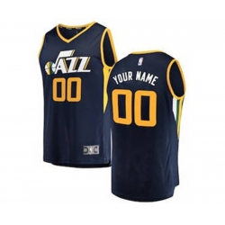 Utah Jazz Navy Custom Basketball Jersey - Icon Edition