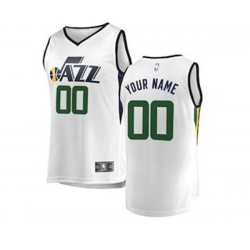 Utah Jazz White Custom Basketball Jersey - Association Edition Utah Jazz White Custom Basketball Jersey - Association Edition