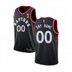 Toronto Raptors Customized Swingman Black 2019 Basketball Finals Champions Jersey Statement Edition