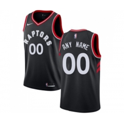 Toronto Raptors Customized Swingman Black Alternate Basketball Jersey Statement Edition