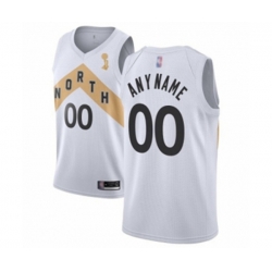Toronto Raptors Customized Swingman White 2019 Basketball Finals Champions Jersey - City Edition
