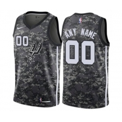 San Antonio Spurs Customized Swingman Camo Basketball Jersey - City Edition San Antonio Spurs Customized Swingman Camo Basketball Jersey - City Edition