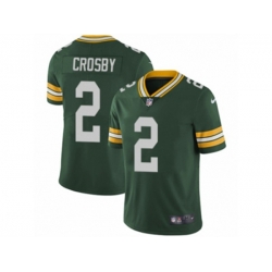 Green Bay Packers #2 Mason Crosby Vapor Untouchable Limited Green Team Color NFL Jersey