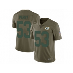 Green Bay Packers #53 Nick Perry Limited Olive 2017 Salute to Service NFL Jersey